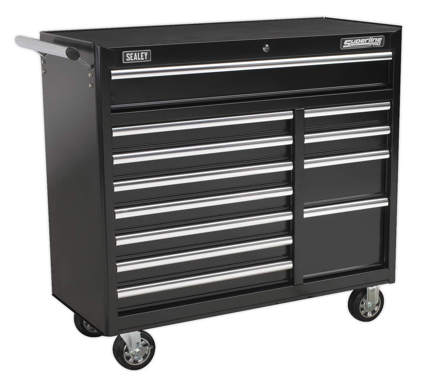 Sealey AP41120B 12 Drawer Rollcab with Ball Bearing Slides - Black