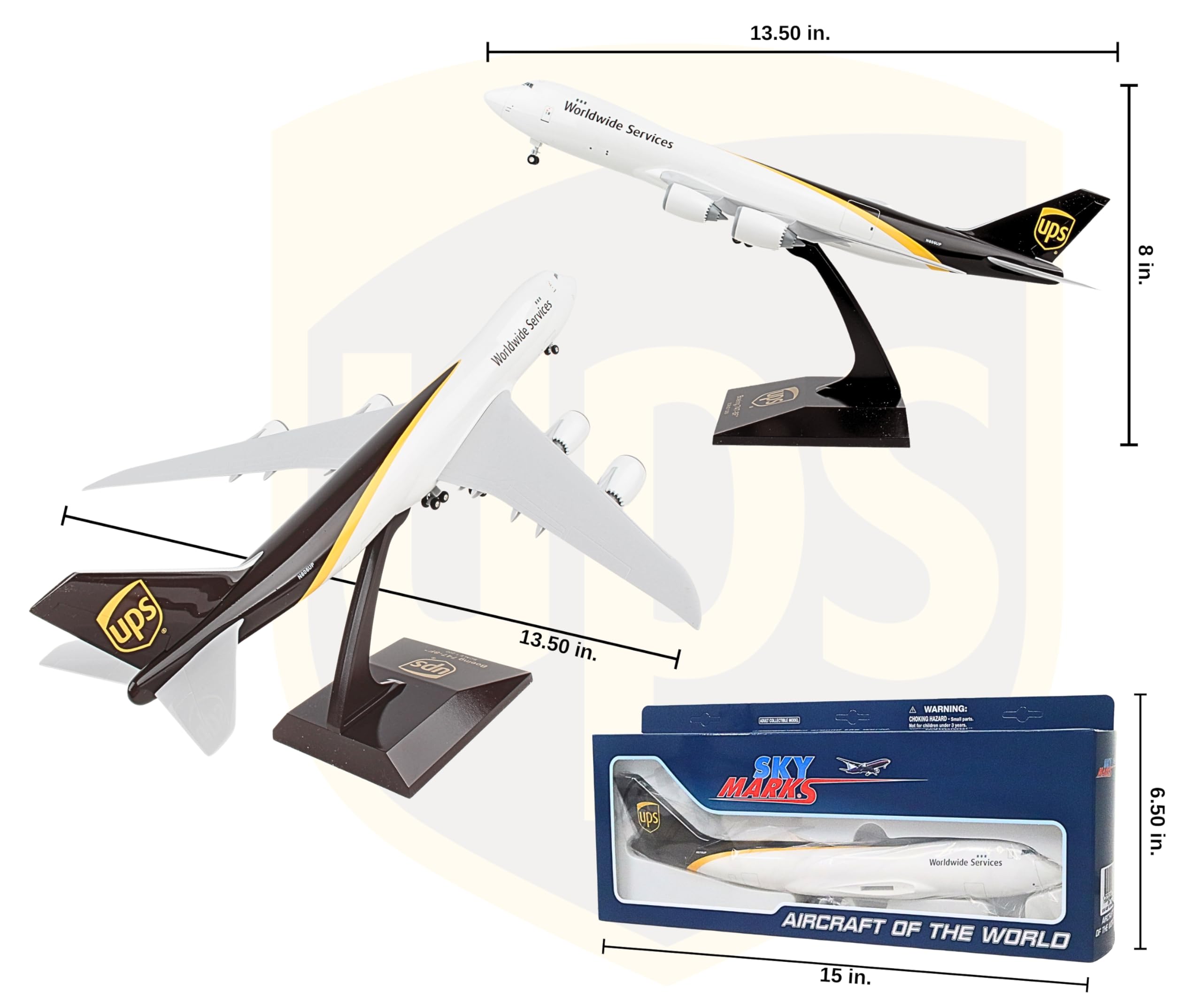 Amazon.com: Daron UPS SkyMarks 747-8F 1/200 w/Gear : Arts, Crafts