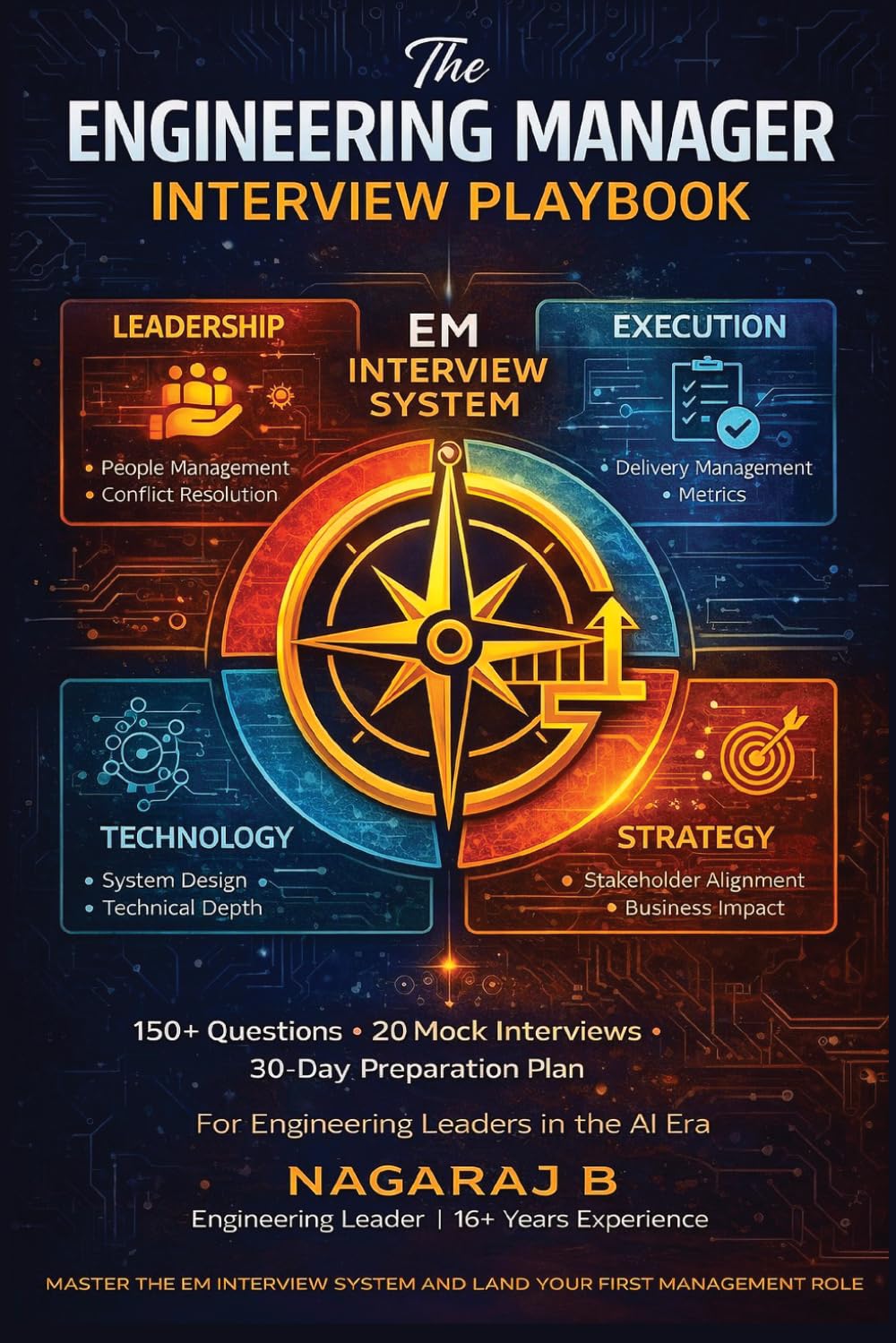 Engineering Manager Interview Playbook: 150+ Questions • 20 Mock Interviews • 30-Day Preparation Plan For Engineering Leaders in the AI Era