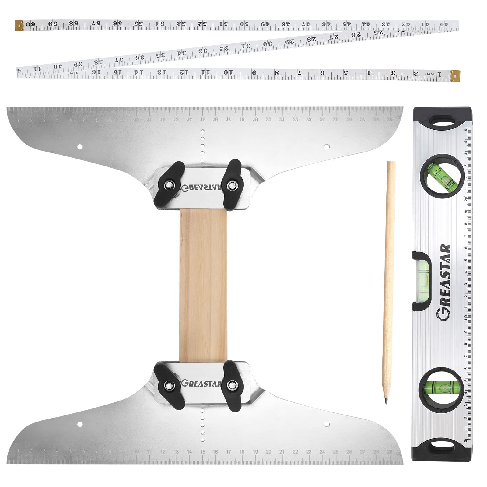Buy Stair Tread Template Set,Stair Gauge Tool Measuring Stair Risers