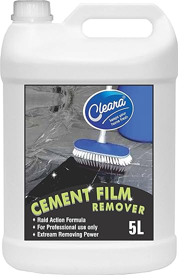 Cleara Cement Film Remover (5 Liter) Special Formula for Remove Cement, Concrete, Mortar Layer