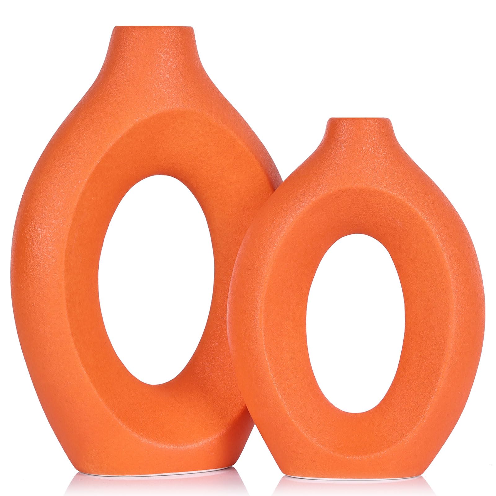 Oranje vazen en bloempotten - Unieke collectie