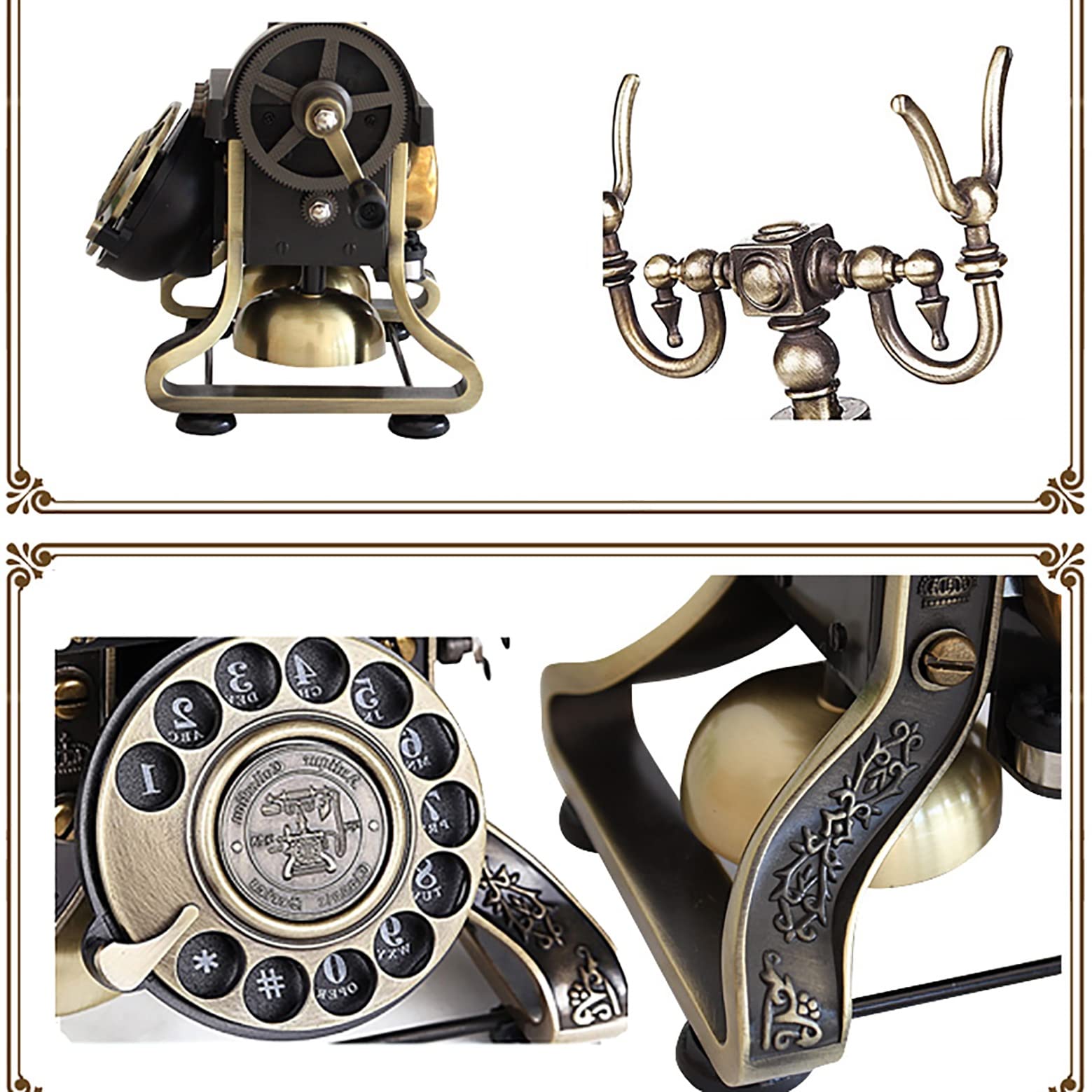 Amazon.co.jp: 家庭用電話、固定電話電話1884ヴィンテージ