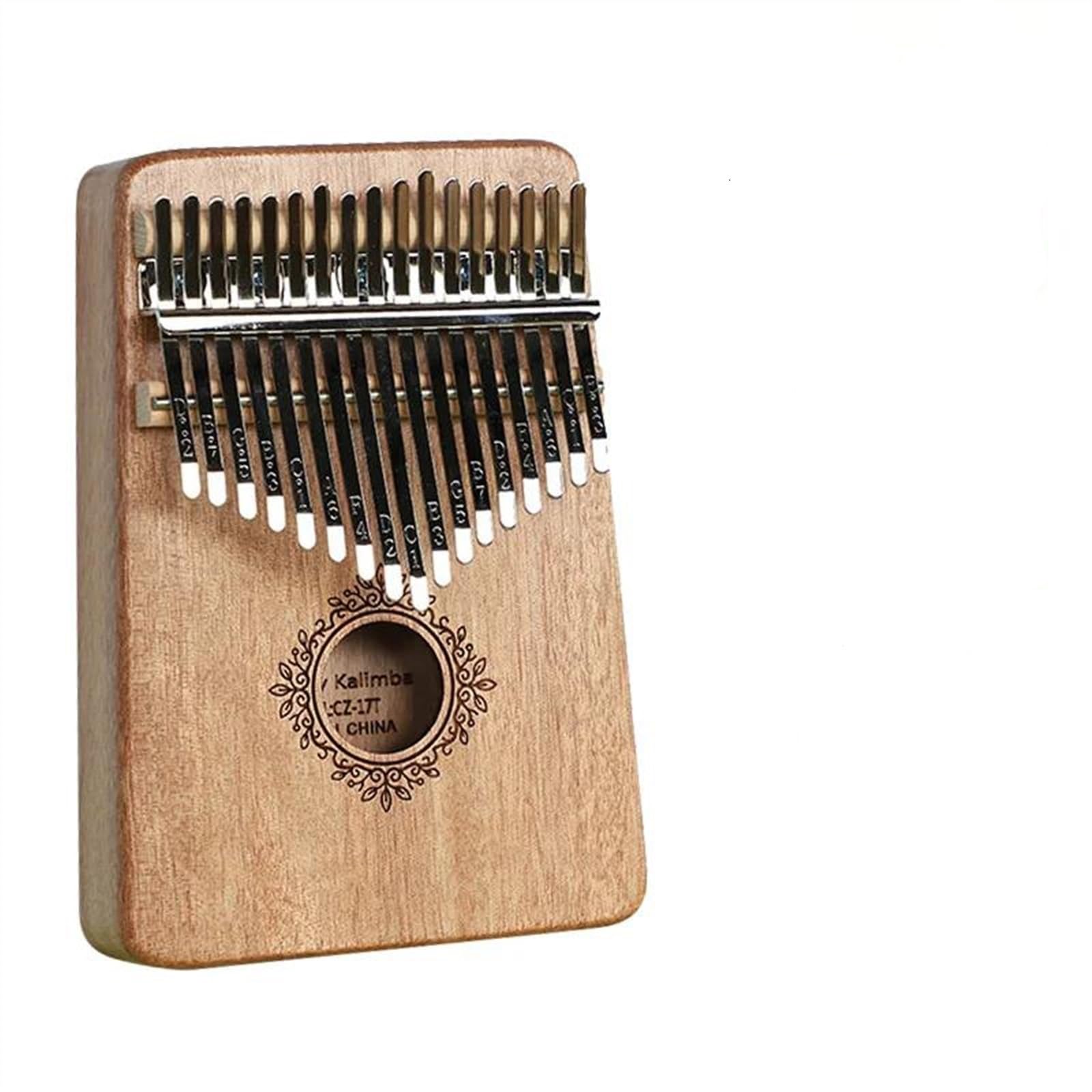 17 Klawiszy Kalimba Z Młotkiem Tuningowym Klawiatura Z Drewnianym Korpusem Instrument Muzyczny Dla Miłośników Muzyki Akcesoria Do Gry(Wood)