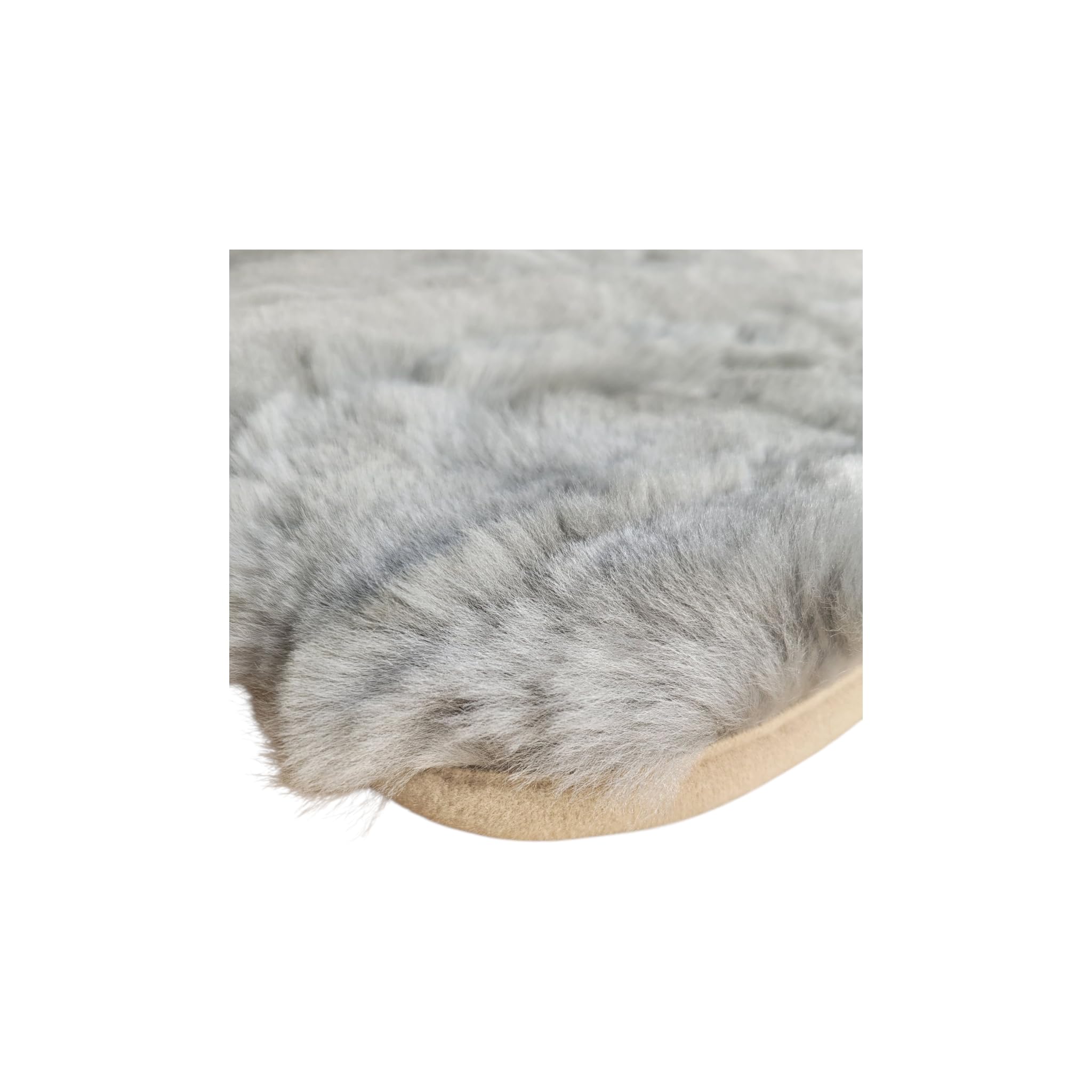 Naturasan Coussin de siège en peau d'agneau mérinos pour poussette, buggy et coque bébé – Insert universel en peau d'agneau avec fentes de ceinture, respirant et régulateur de température, env. 73 x
