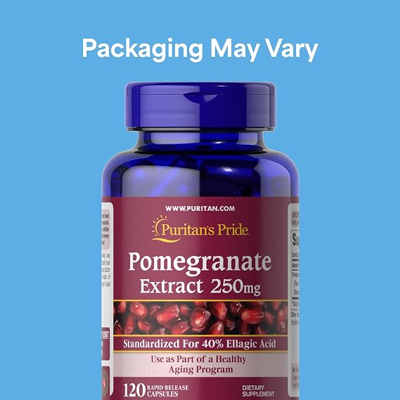 Puritan's Pride Premium Pomegranate Extract 250mg, 120 Capsules