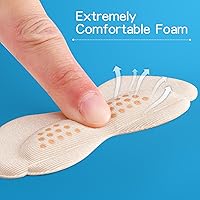 Vista 4 de Insertos de cojín trasero del talón, beige (4pcs-beige+4pcs-beige-B)