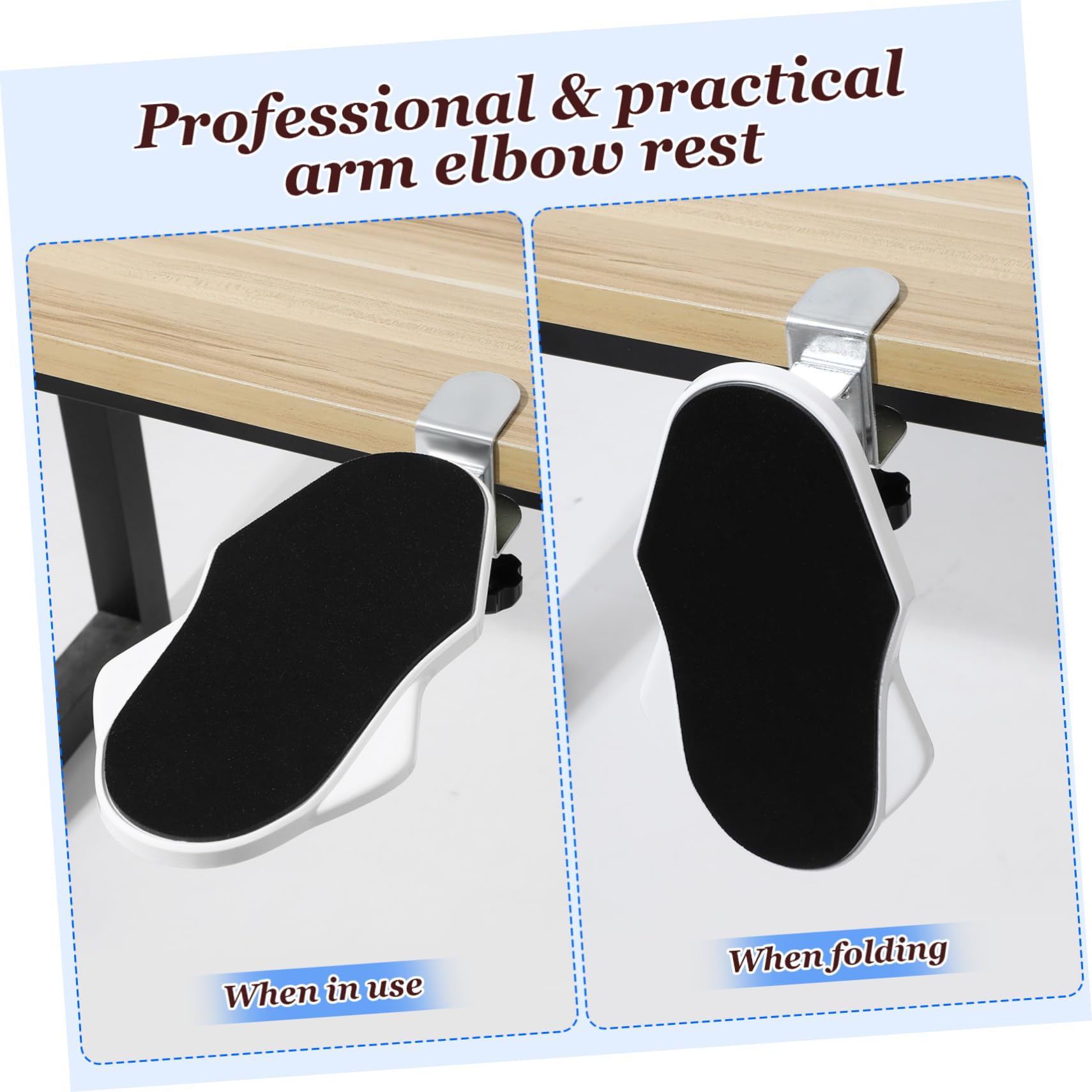 Reposabrazos Plegable Para Escritorio De Soporte Ergonómico Abrazadera Descanso Cómodo Para Brazos y Para De Casa y