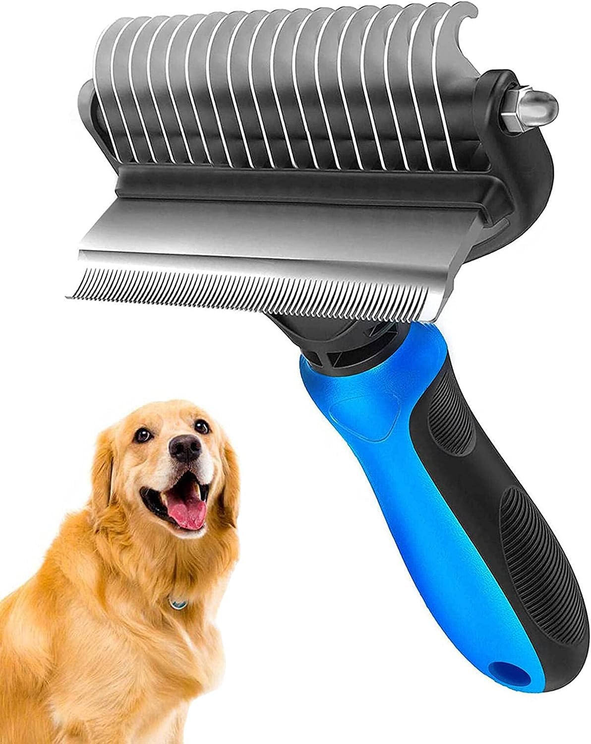 See full amazon price history chart for SILENCIO Dog Deshedding Brush, 2 in 1 Pet Undercoat Rake for Cats and Small Dog, Grooming Tool, Dematting Combs Easily Remove Mats, Tangles and Loose Fur Small (2 in 1 Dematting Comb) SILENCIO Dog Deshedding Brush, 2 in 1 Pet Undercoat Rake for Cats and Small Dog, Grooming Tool, Dematting Combs Easily Remove Mats, Tangles and Loose Fur Small (2 in 1 Dematting Comb) (B0CPC2RC2Z) Amazon Price History, Amazon Price Tracker