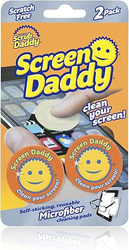 Scrub Daddy Almohadillas de microfibra para limpieza de pantalla, almohadillas de limpieza para teléfono, pantalla de computadora, gafas de ojos,