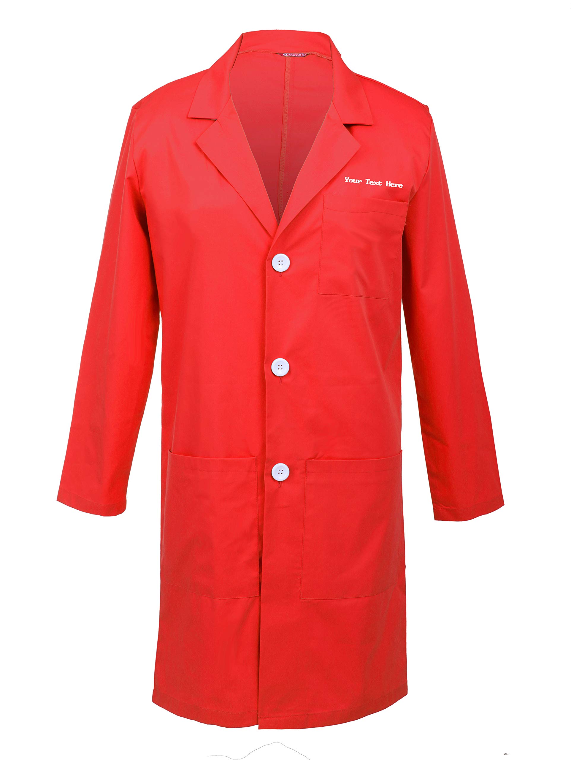 TAILOR'S Personalized Customizable Embroidered Men's Lab Coat