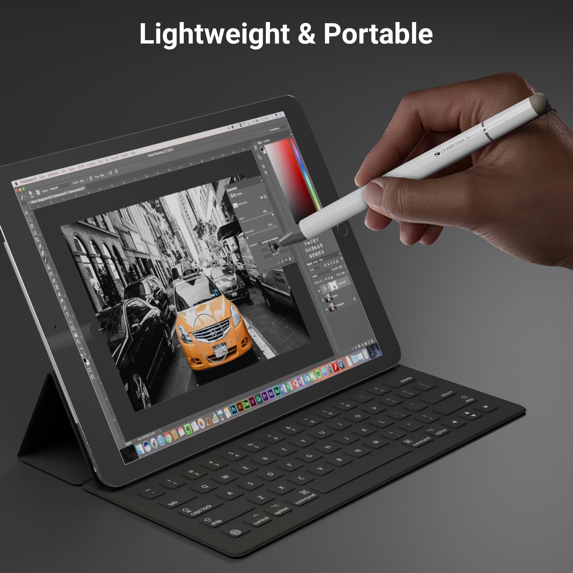 Zebronics 3-in-1 Lightweight Stylus for Touch Screen, Replaceable Disc Tip for Precision, Black Gel Pen for Notes Taking, Magnetic Body, for iPad, iPhone, Android Tablets & Phones (Stylus Lite) — Amazon image 7