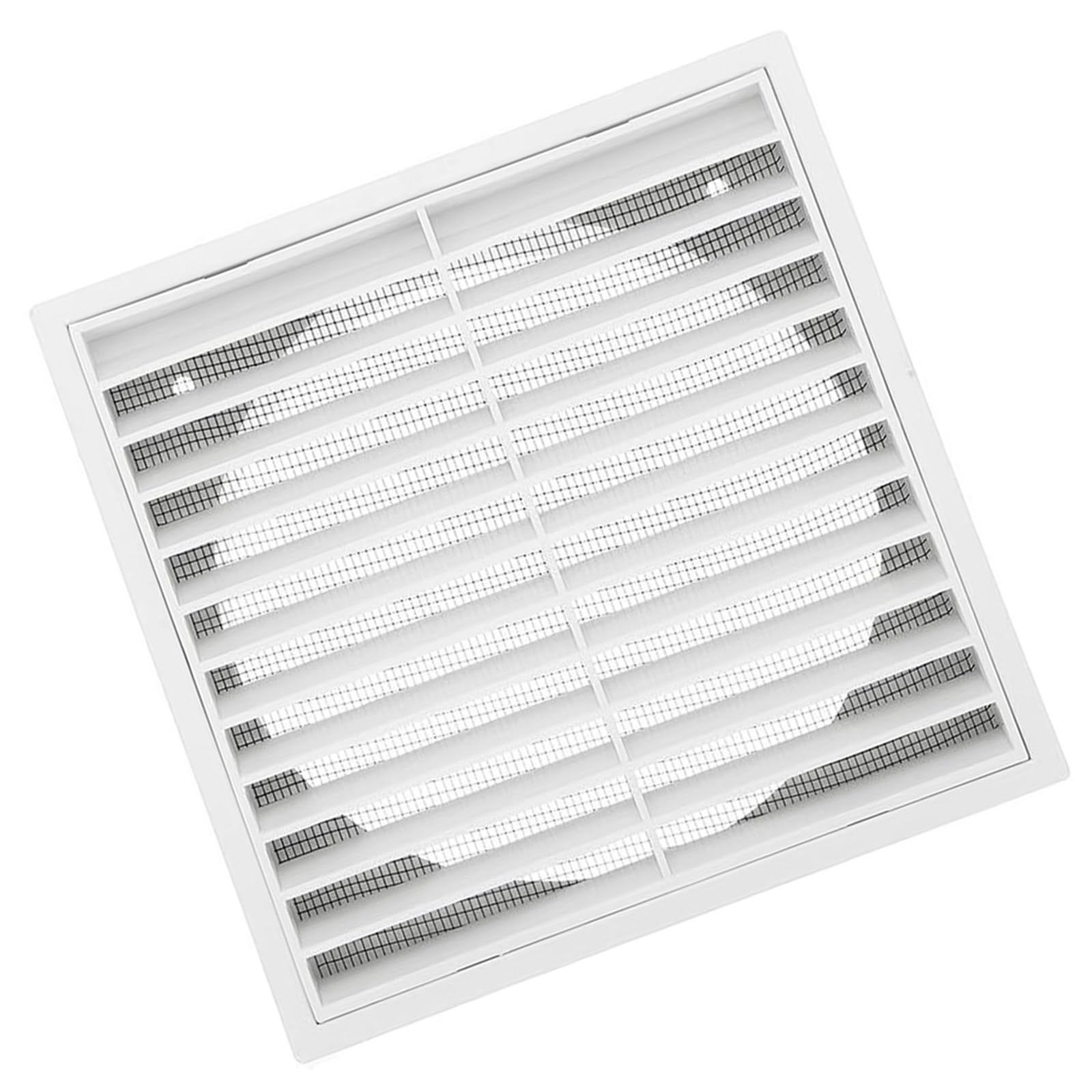 Vent Cover with Screen Meshes Louvered Grille Wall Vents Flat Ducting Ventilation Air for Home Ceiling Louvered Grille