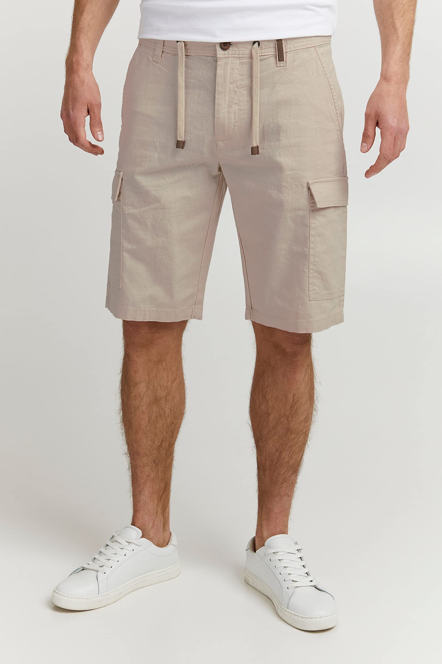 Indicode IDMosato Herren Shorts Leinen-Shorts Cargo-Shorts
