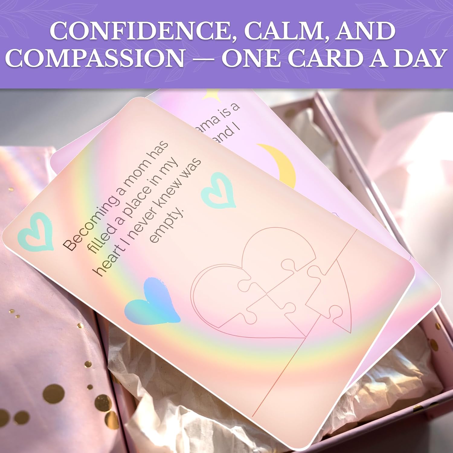 Rethink 95 Affirmation Cards for New Moms – Daily Support Deck for Strength, Grace, Self-Love and Mindful Motherhood – Thoughtful Gift for First-Time and Experienced Moms