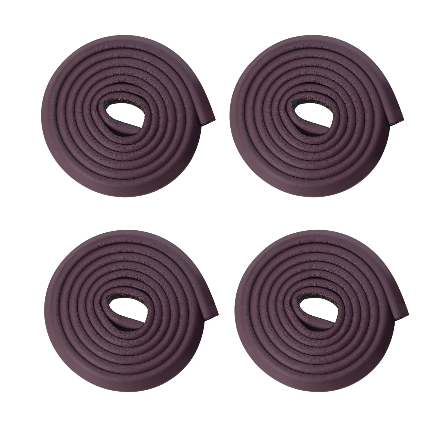 Child Proofing Pre-Taped Edge Guard Strip (26ft- Pack of 4) for Sharp Edges of Furniture & Corners (Brown Color)