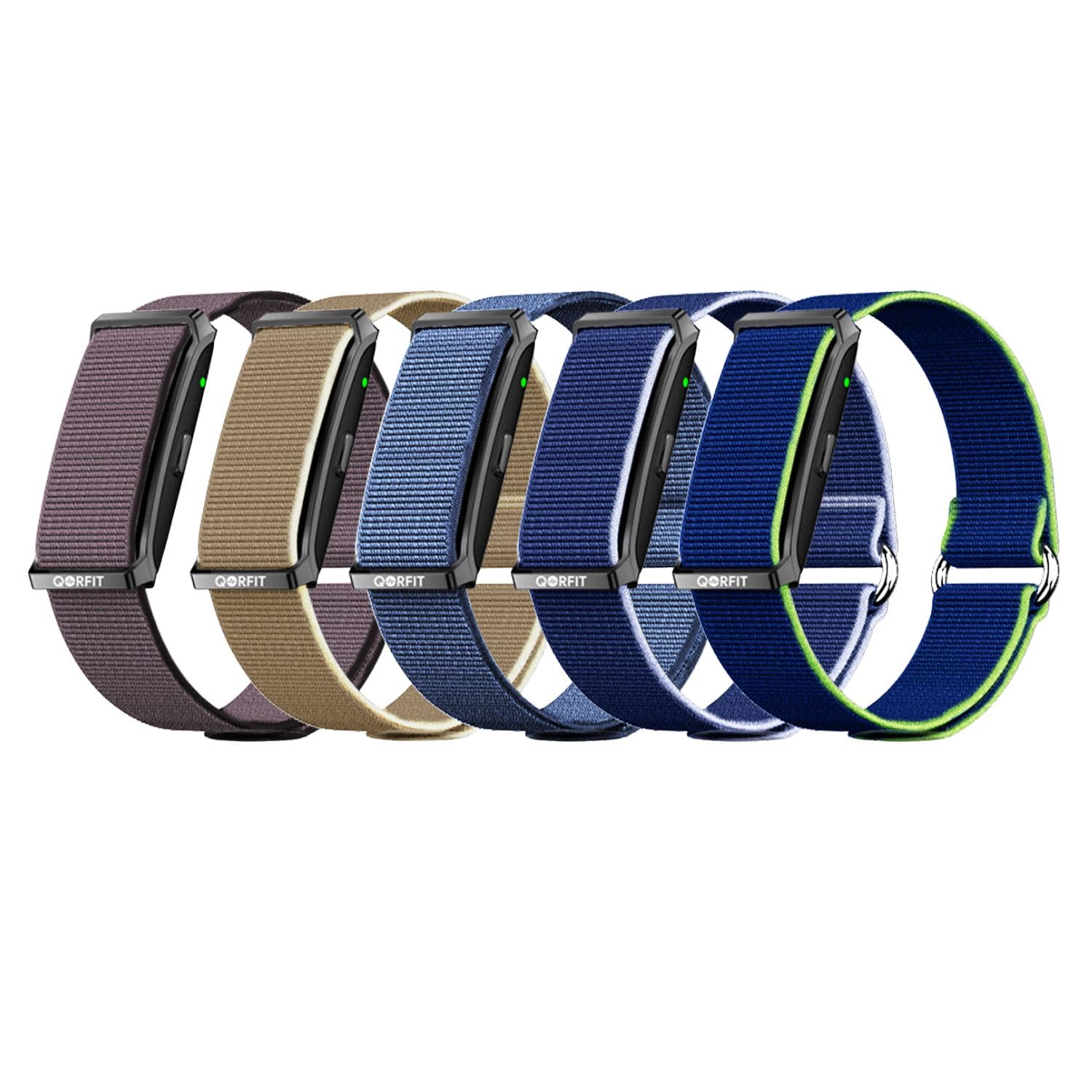 Everyday Strap Nylon Watch Strap Bands for Smartwatch & Fitness Tracker, Adjustable, Breathable, Lightweight Replacement Strap for Men & Women (Pack of 5, Multicolor)