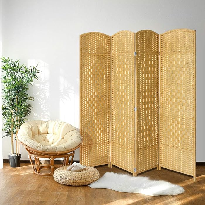 Buy JOSTYLE Room Divider 6ft. Tall Extra Wide Privacy Screen, Folding