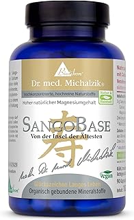 SangoBase Kapseln aus Okinawa Dr. med. Michalzik - 90 Kapseln - 3g Sango-meereskorallen-Pulver enthält Calcium [600 mg] Magnesium [300 mg] Zink [2 mg] - ohne Zusatzstoffe - von Biotikon®