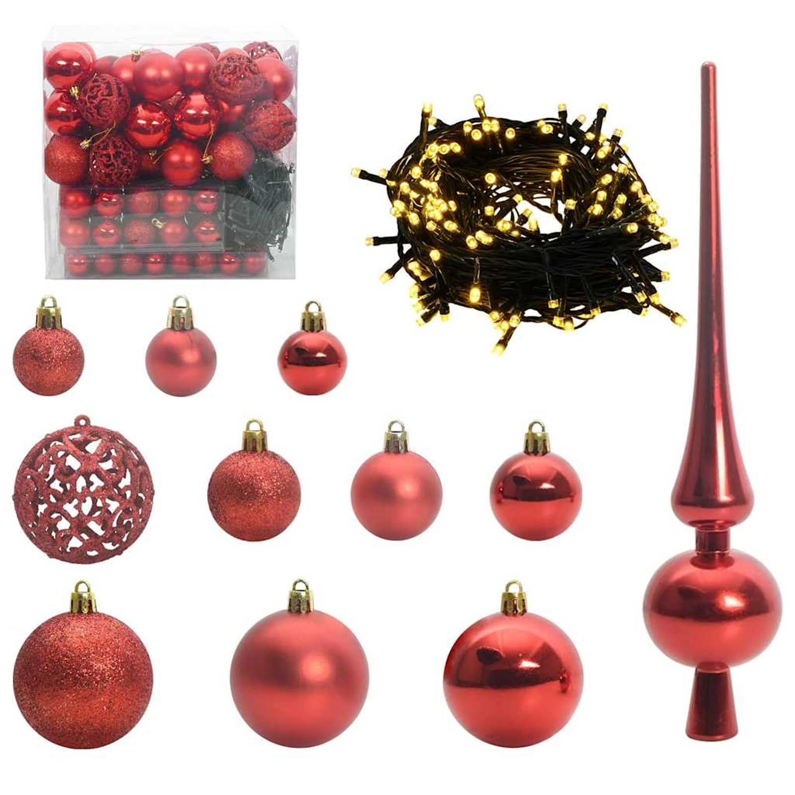 Árbol de Navidad Artificial Moderno LED con Base de Metal - Blanco Cálido