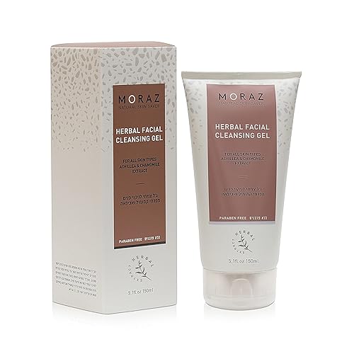 Herbal gel de limpieza facial para todos los tipos de piel con Achillea y extracto de manzanilla