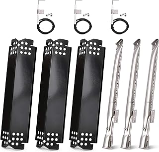 Criditpid Grill Replacement Parts for Nexgrill 720-0925S, 720-0864, 720-0864M Models. Grill Heat Plates, Burner Tubes and Grill Ignitors for BBQ PRO 3 Burner Grill 122.20148511.