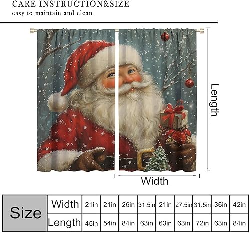 Miniatura 9 de Cortinas de Navidad, árbol de Navidad con regalos coloridos, árbol de Navidad, Graland, bolas de Navidad rojas abstractas, estampado de nieve de