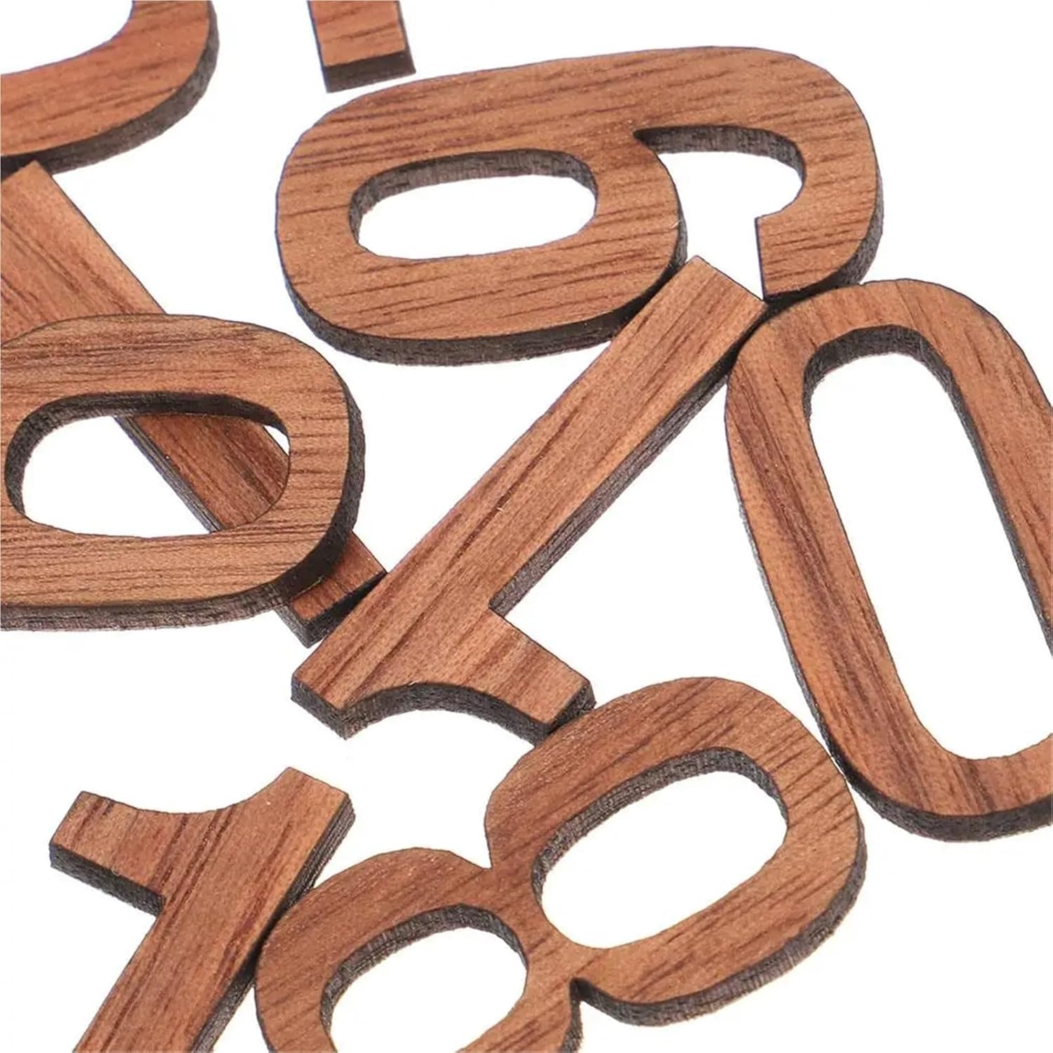 Clock Numbers 3sets Wall Clock Numbers Kit Home Decor Wooden DIY Digital Parts Accessories Movement Repair Replacement Black Walnut Clear for Home Art Decor DIY Replacement Repairing