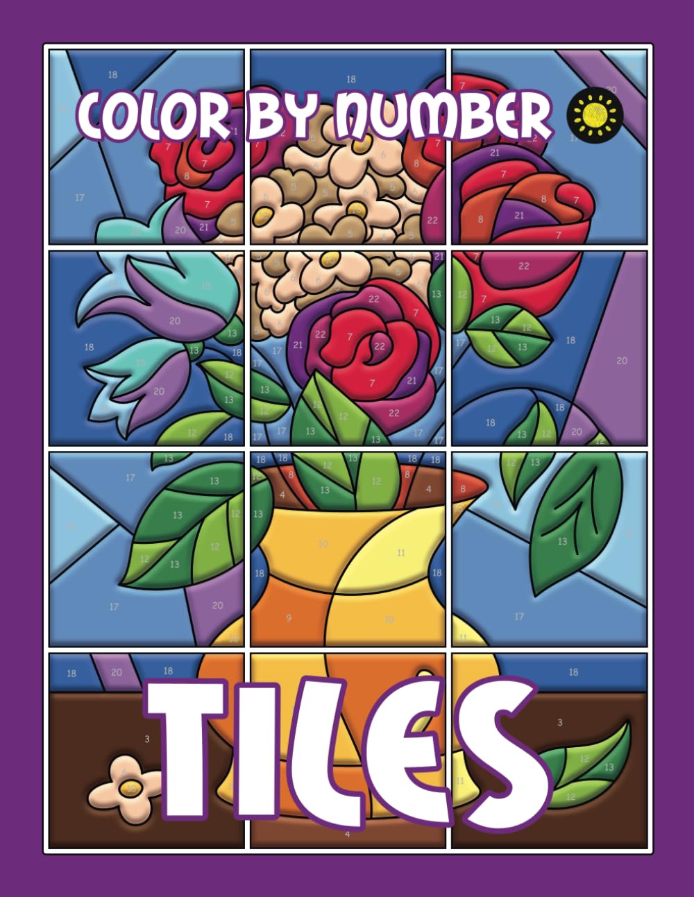 TILES Color By Number: Activity Color By Number Coloring Book for Adults Relaxation