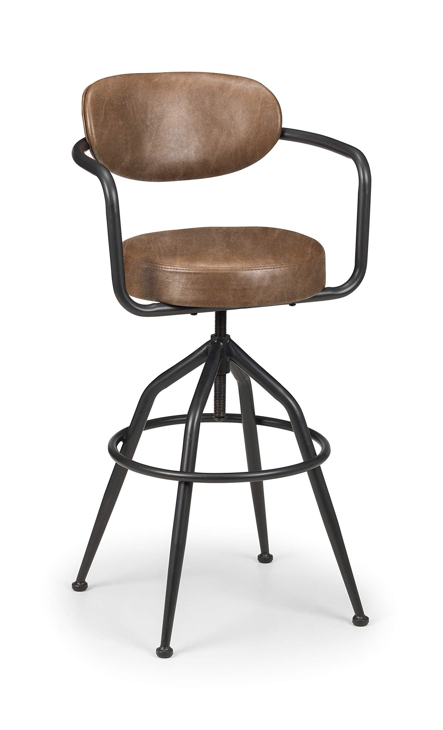 Julian Bowen Barbican Barstool, Black/Brown
