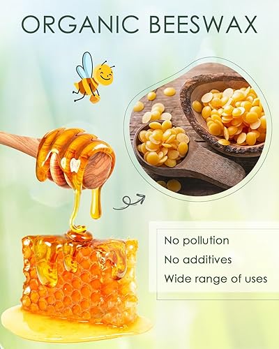 Miniatura 2 de Gránulos de cera de abejas, cera de abeja amarilla BOYUJK para hacer velas, cera de abeja 100% orgánica para bricolaje pulido de muebles, lociones,