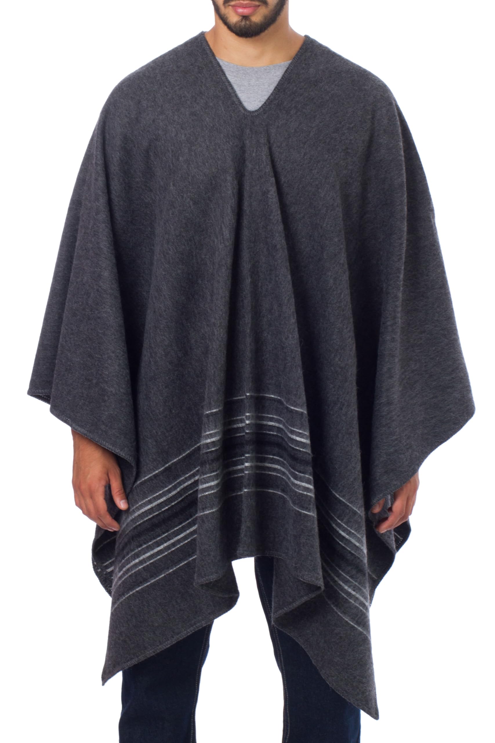 NOVICA Alpaca Blend Poncho