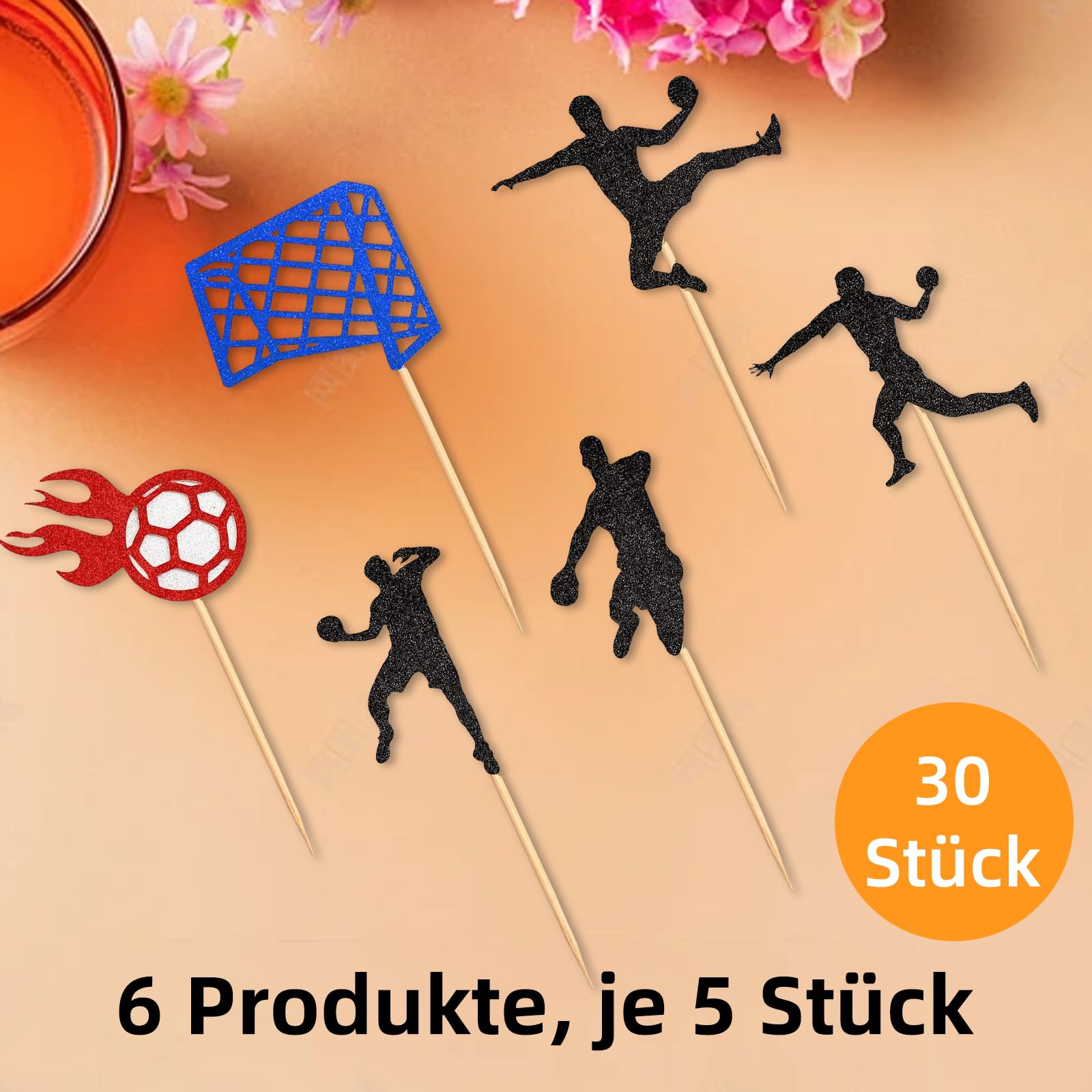 Handball Spieler Holzfigur - Gelasert Aus Sperrholz 3mm, Größe Wählbar 5-50cm