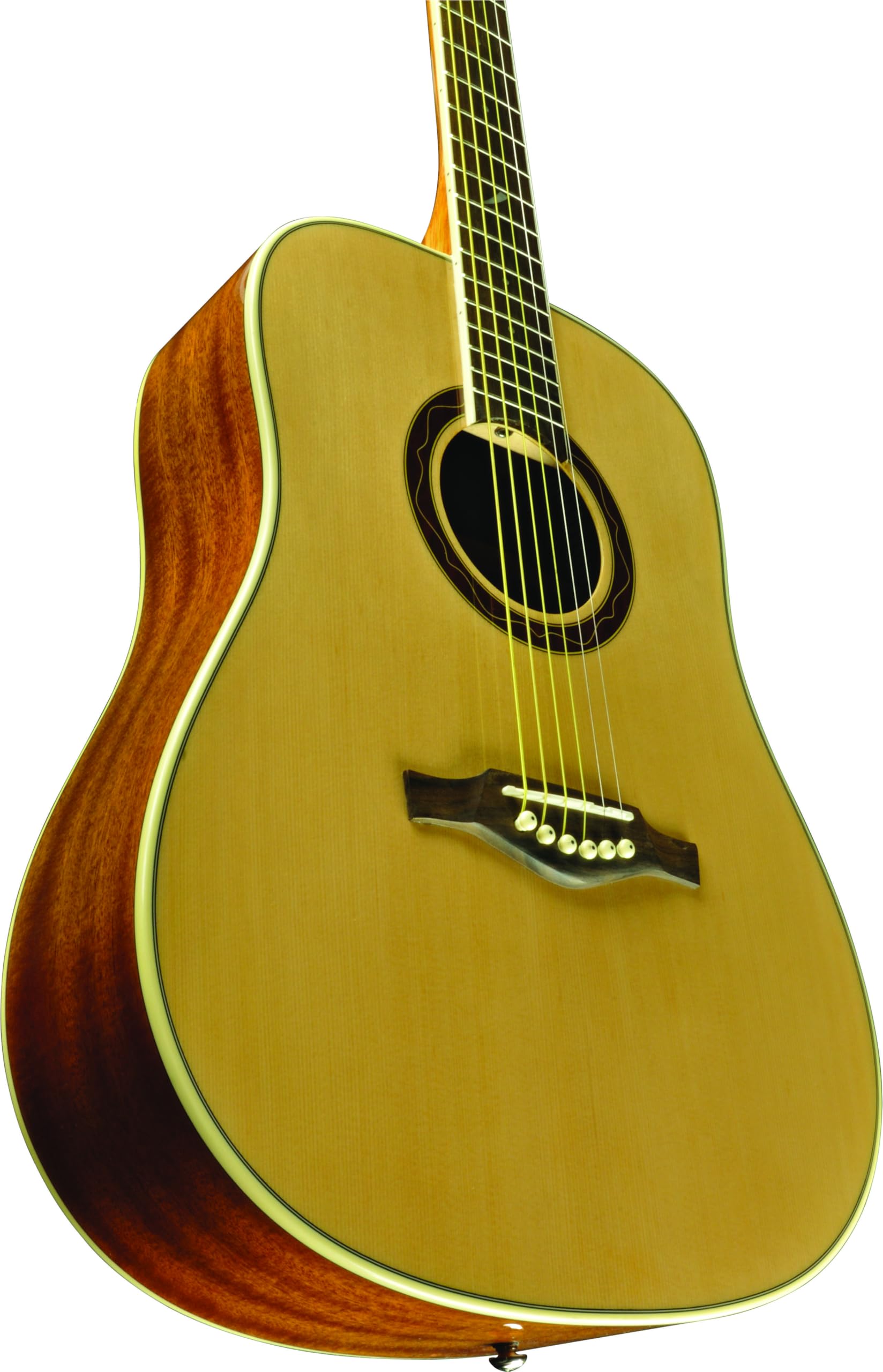 EKO GUITARS - ONE D150 NATURAL,Chitarra Acustica Dreadnought serie ONE, top Abete Sitka laminato, Fasce e Fondo in Mogano Sapeli laminato, manico in Mogano, Finitura Gloss, Scala 650mm, Colore Natural
