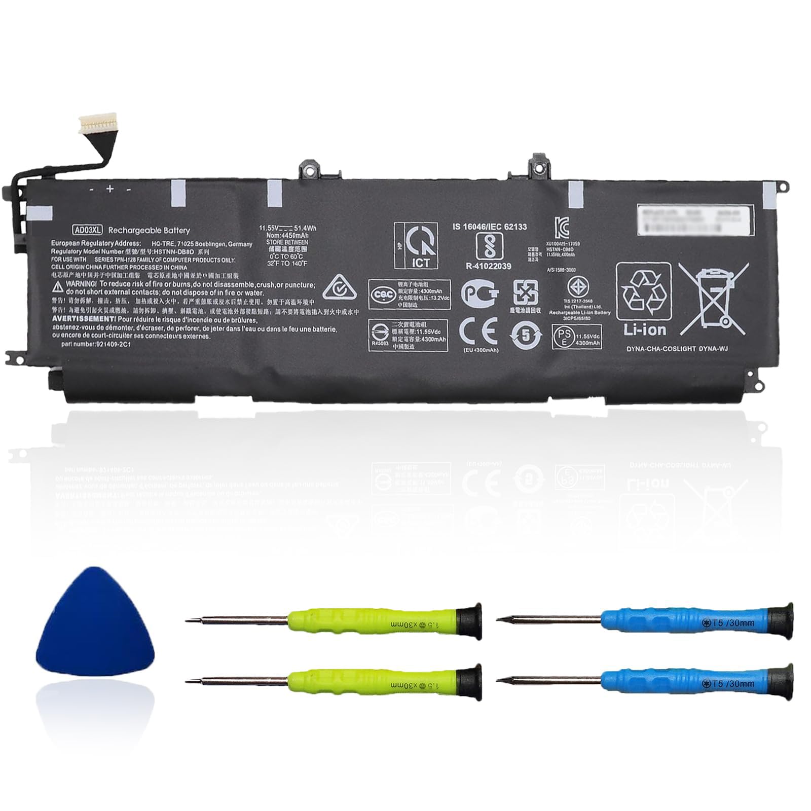 Amazon.com: OUWEE AD03XL TPN-I128 Laptop Battery for HP Envy 13-ad