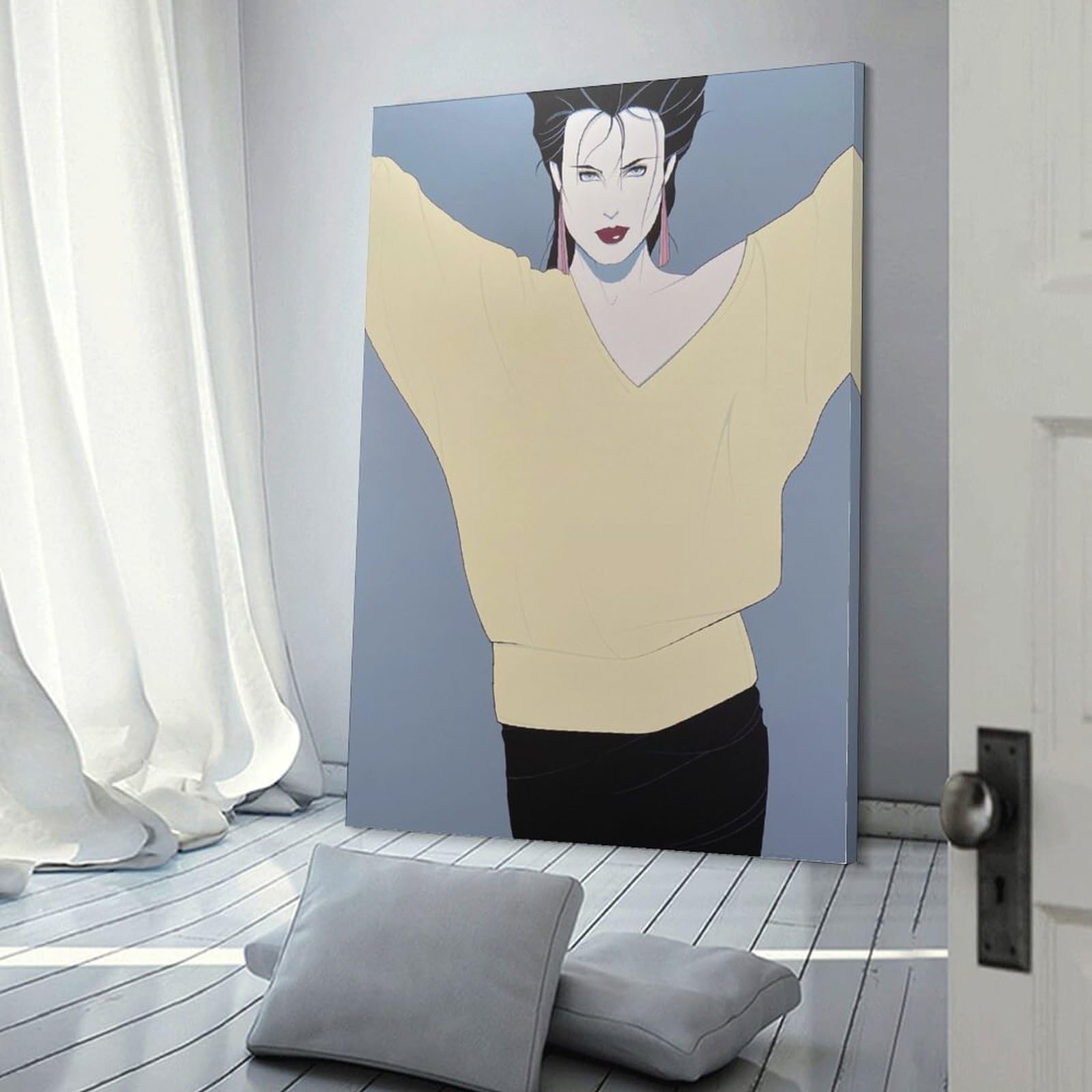 額装品/Yellow Blanket/パトリック ナーゲル/ポスター/インテリア Amazon.com: Yellow Sweater Painting by Patrick Wall Art Nagel