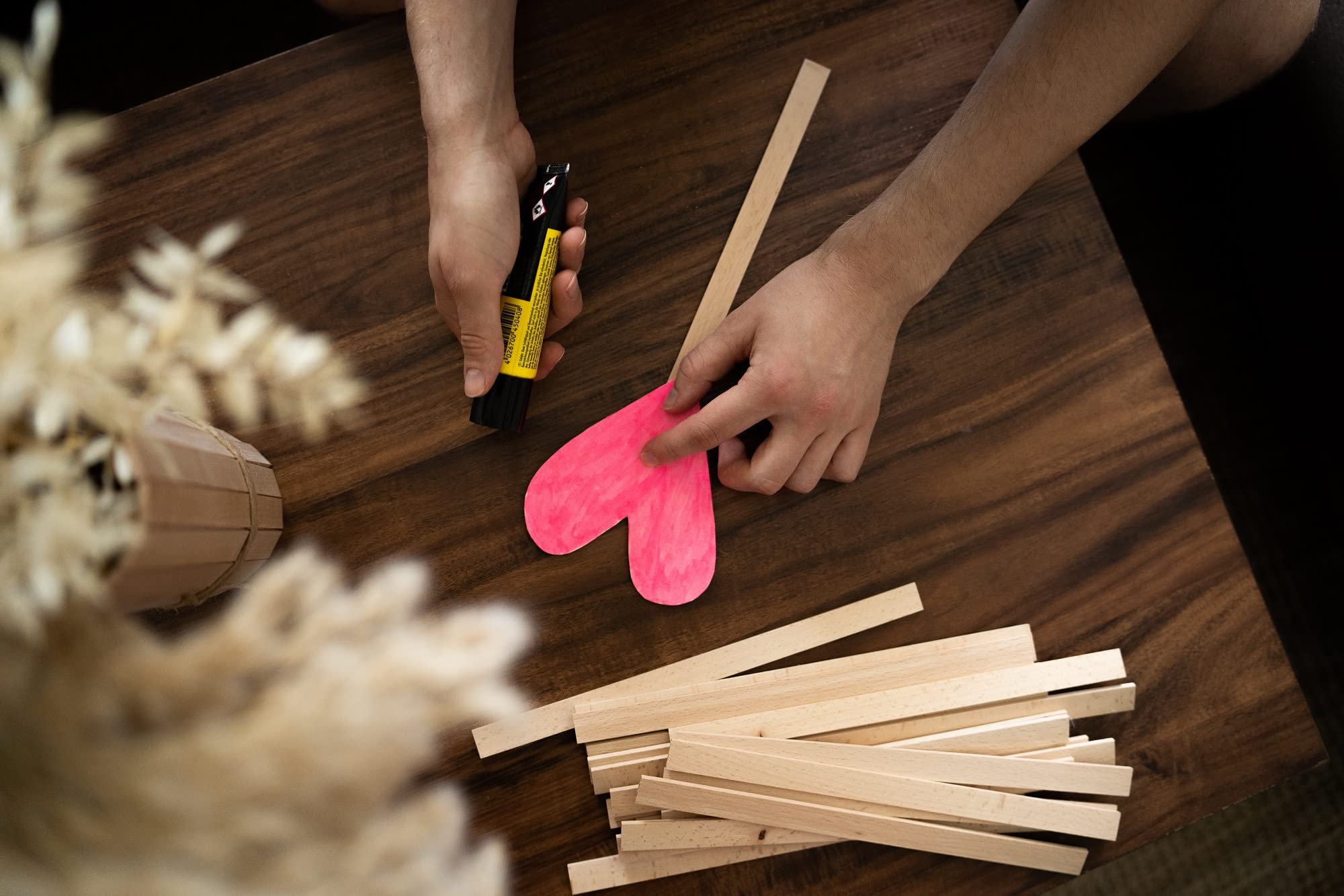 100 Spatole In Legno Di Faggio | Agitatori Per Mescolare Resina Epossidica, Colori, Cera | Bastoncini Per Modellismo E Fai Da Te
