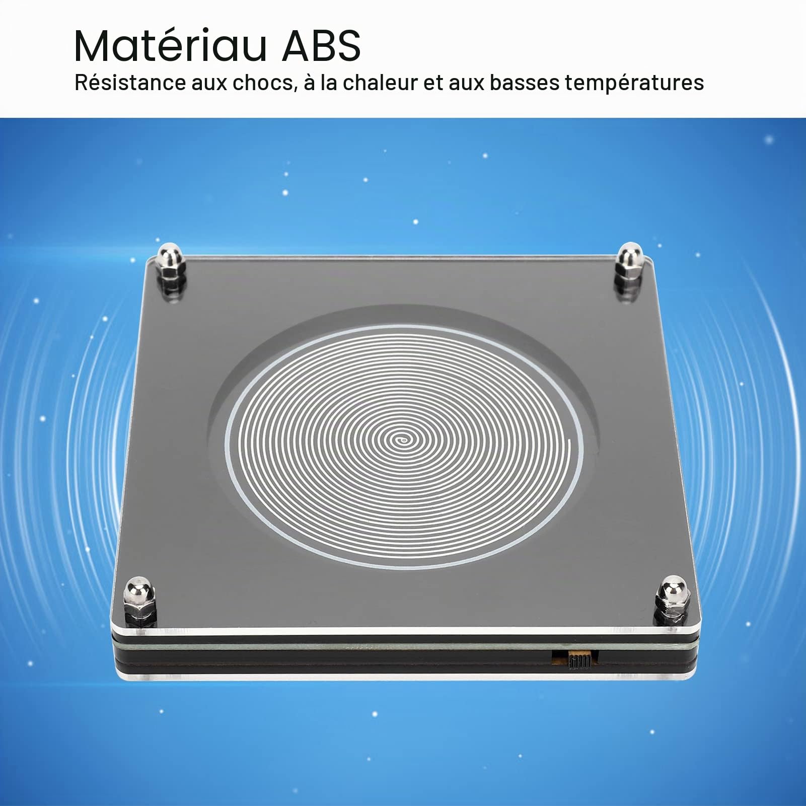 Générateur de Fréquence Machine à Fréquence Cymatique 16 × 15 × 5 Générateur 7,83 Hz Résonances Impulsion Ultra Basse Fréquence Sommeil Abs Argent Fm783