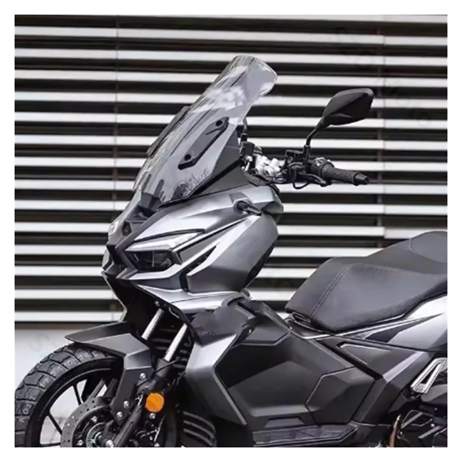 Cupolino Moto Per VOGE Per SR1 125 Per ADV Per SR150S Per Accessori Per Moto Parabrezza Deflettori Anti Visiera Parabrezza Per Motocicletta(Gray 58CM)