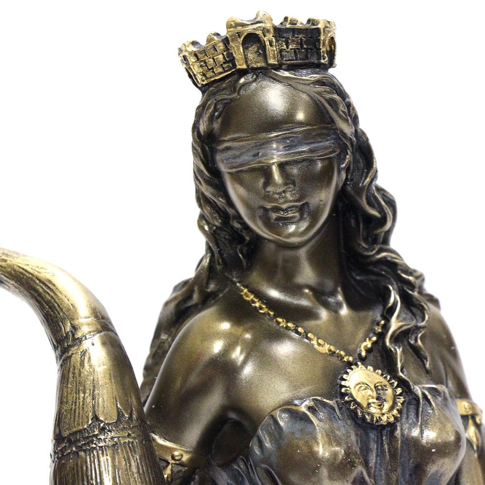 Amazon.co.jp: 【イタリア製 ブロンズ調】運命の女神 H30cm / K2