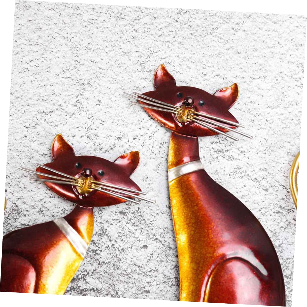 LABRIMP Gancho Retro para Abrigos y Sombreros de Hierro Rojo Forma de Gato