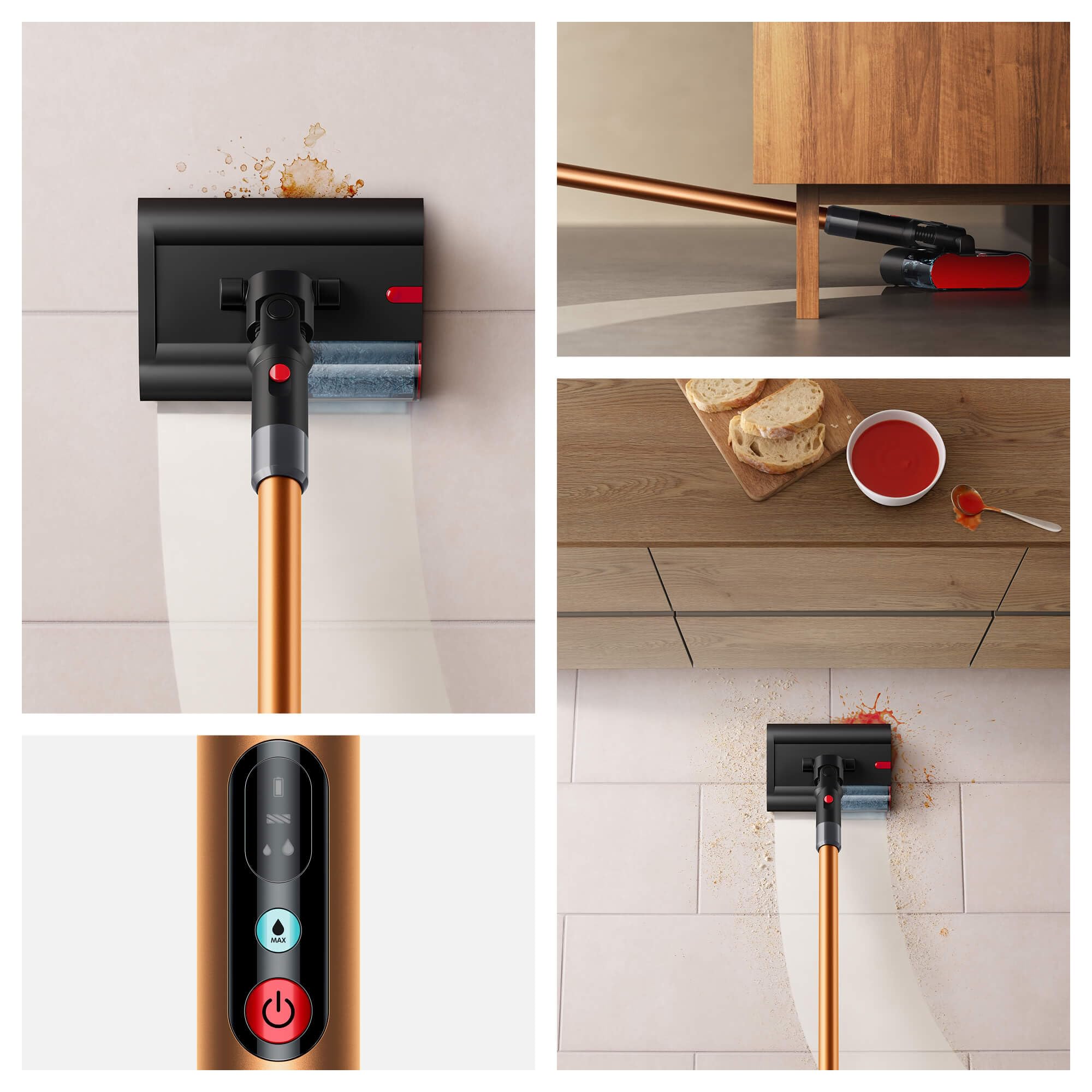 Dyson PencilWash Lavaggio a umido e a secco, ultra sottile, manico leggero, spazzola motorizzata, pulizia igienica, rimozione delle macchie, asciugatura rapida, durata 30 minuti