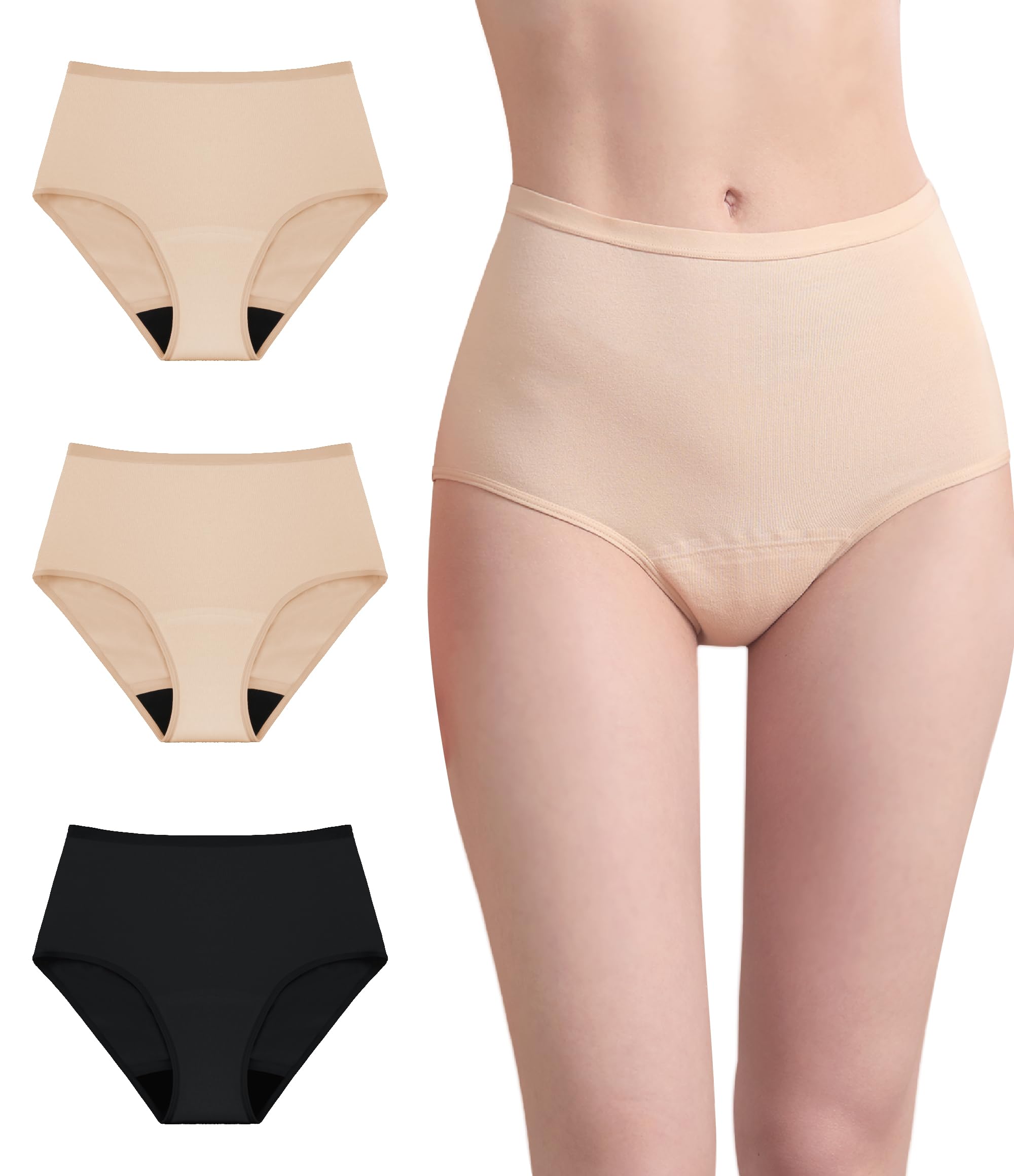 Incontinence Underwear for Women 56ml Washable Leak Proof 3 Pack