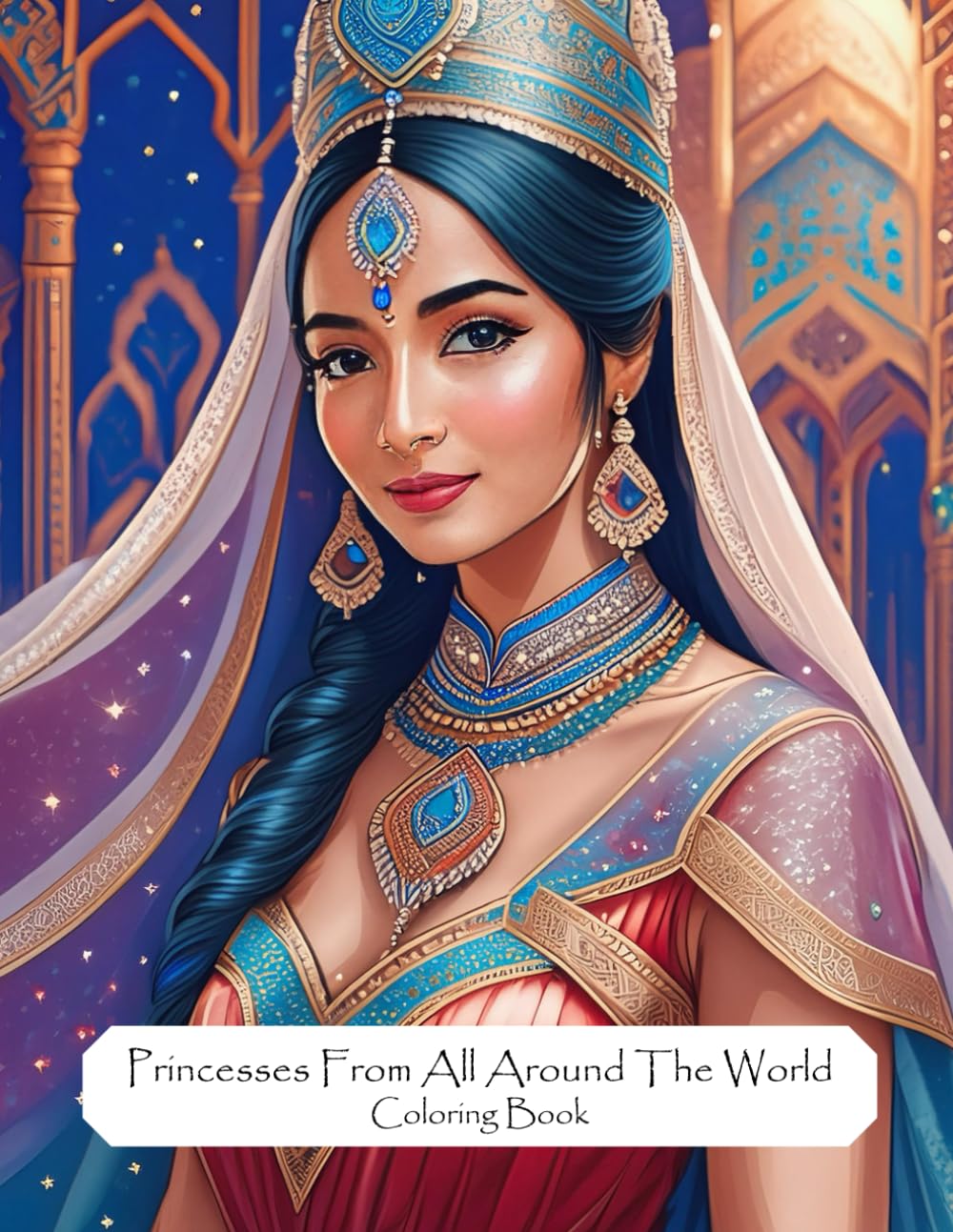 Princesses From All Around The World Coloring Book