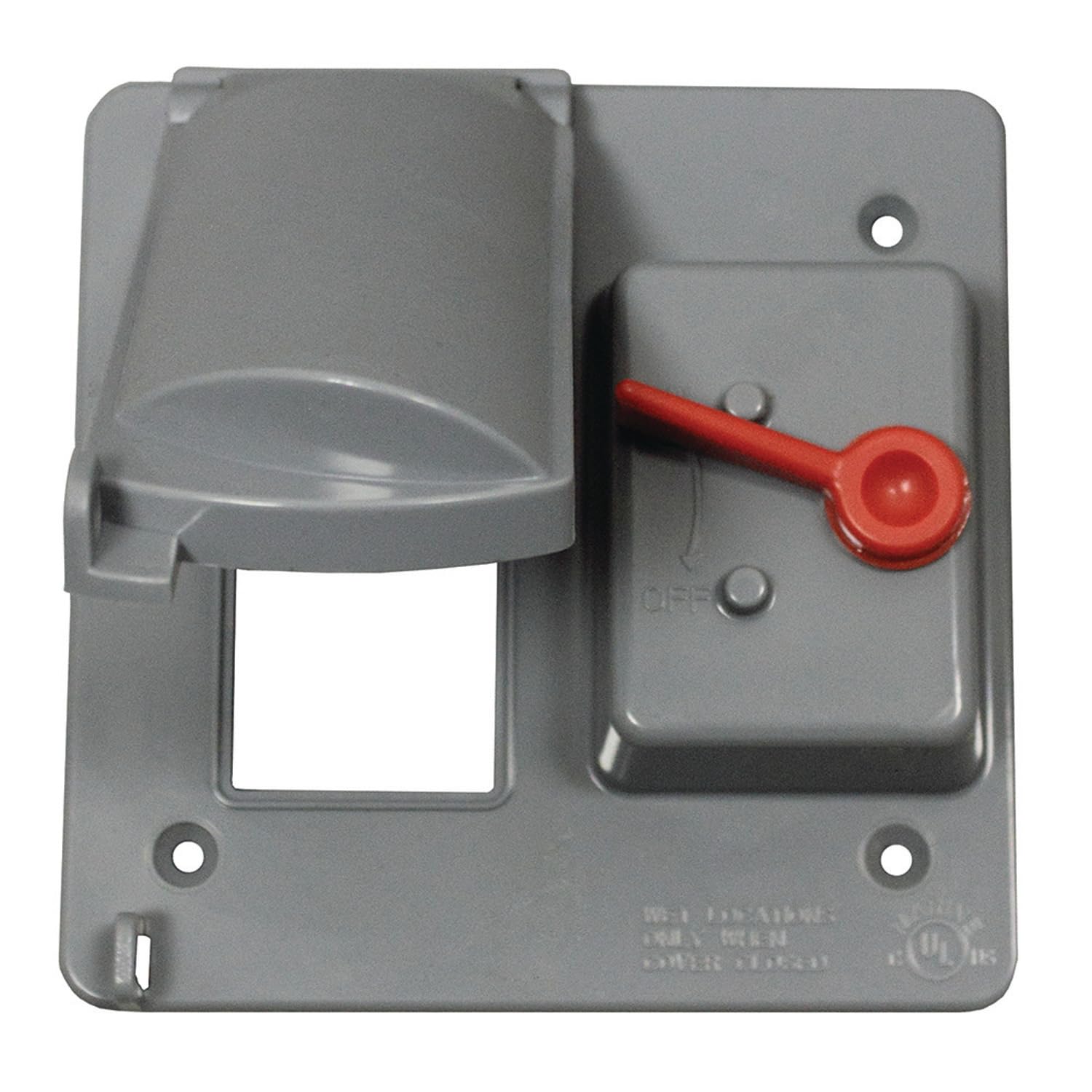 Sealproof Weatherproof Dual Toggle Switch/GFCI 2-Gang Outlet