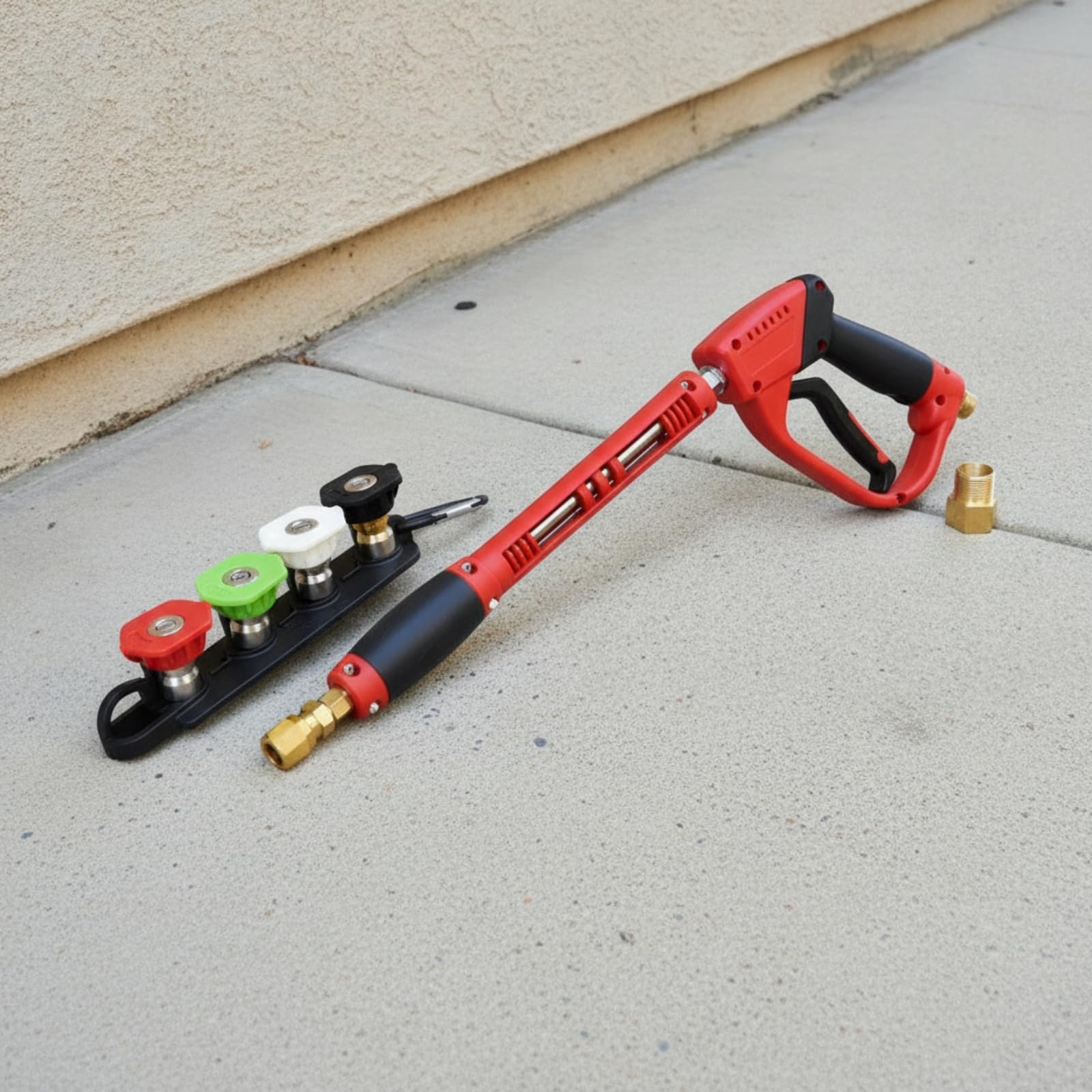 Pistola Lavado a Presión con Lanza 5000 PSI Pistola Hidrolimpiadora Hidrolavadora