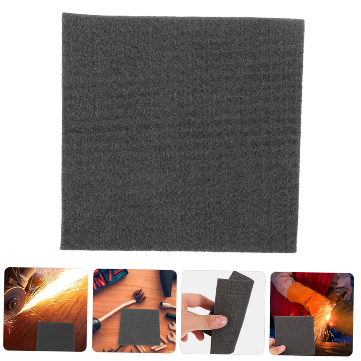 NULYLU Graphite Carbon Felt Welding Blankets Carbon Felt for High Temp Protection Flame Resistant Insulation 100x100x10mm
