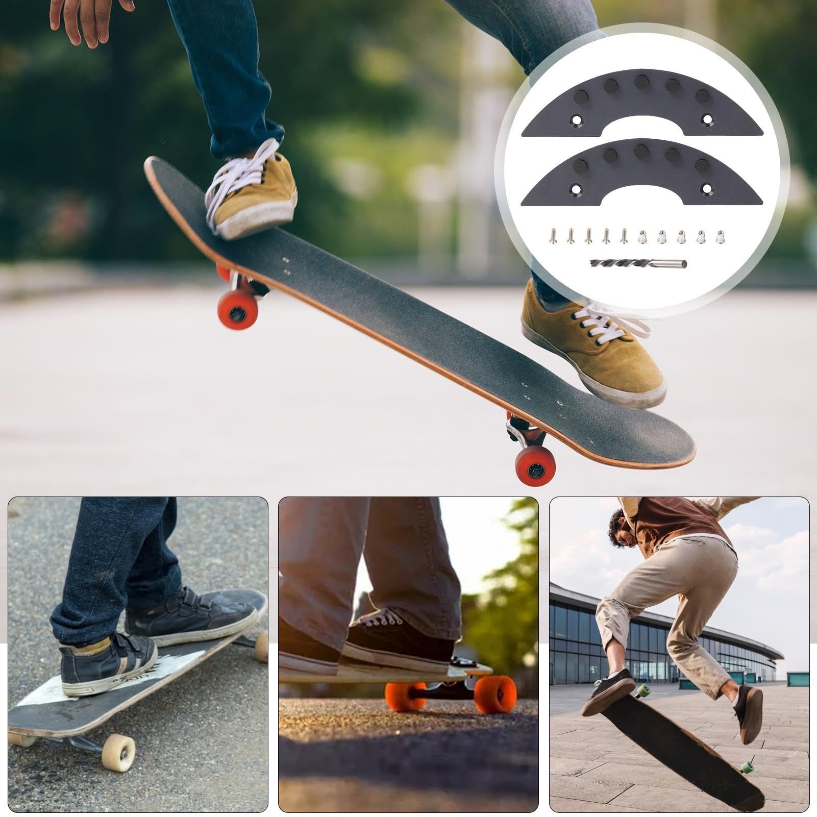 Skateboard Funken-Erzeuger Für Heckplatte – Erzeugt Sprühende Funken Beim Fahren