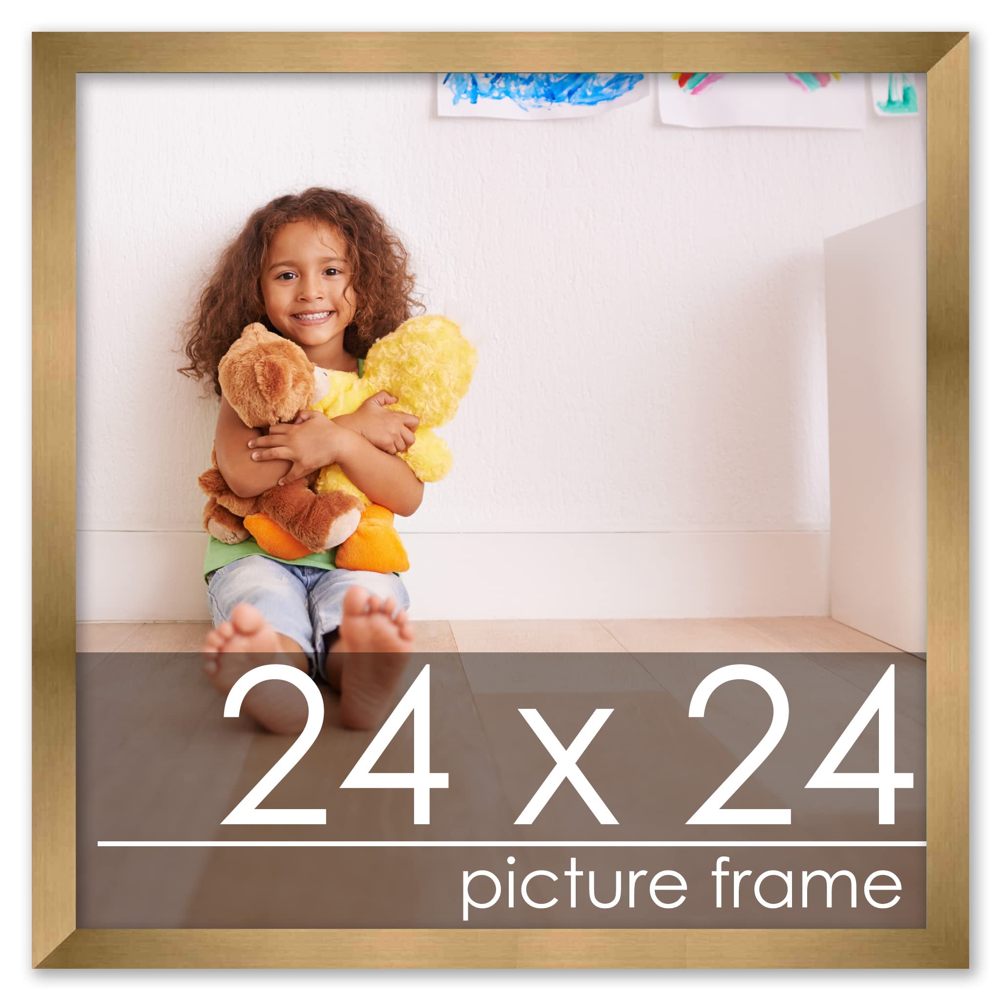 Amazon.com - Poster Palooza 24x24 Frame Gold Bronze Wood Picture