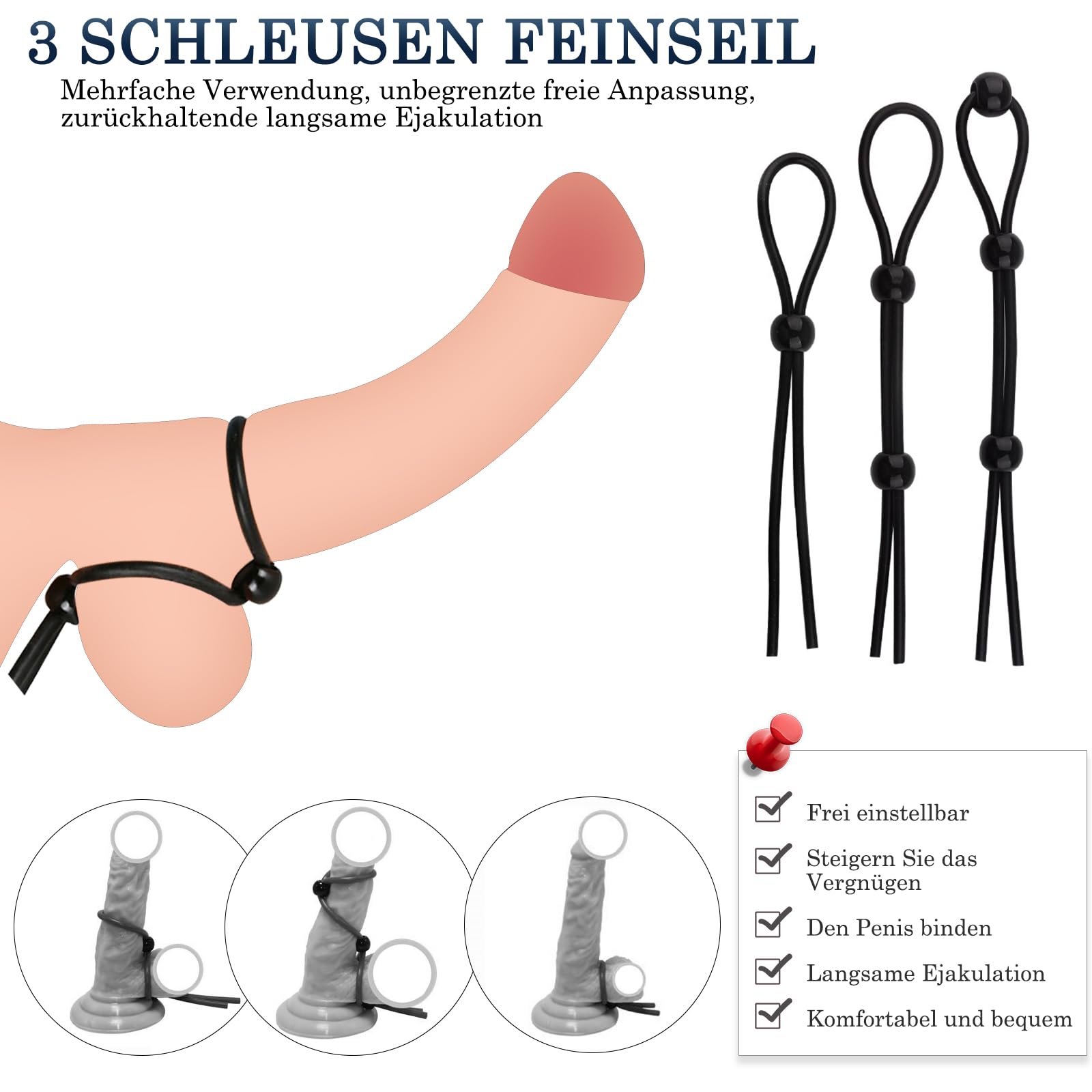 verwendung penisring Cockringe Extrem Silikon Penisring,Hodenringe für den Mann + 3 Penis Ring  Einstellbar,Sex Spielzeug für die Männer,Cockring Penishülle Penis  Sleeve,Penisringe Hodenstrecker Ballstretcher (Blau) : Amazon.de: Drogerie  & Körperpflege